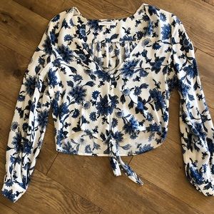 Long sleeve floral top
